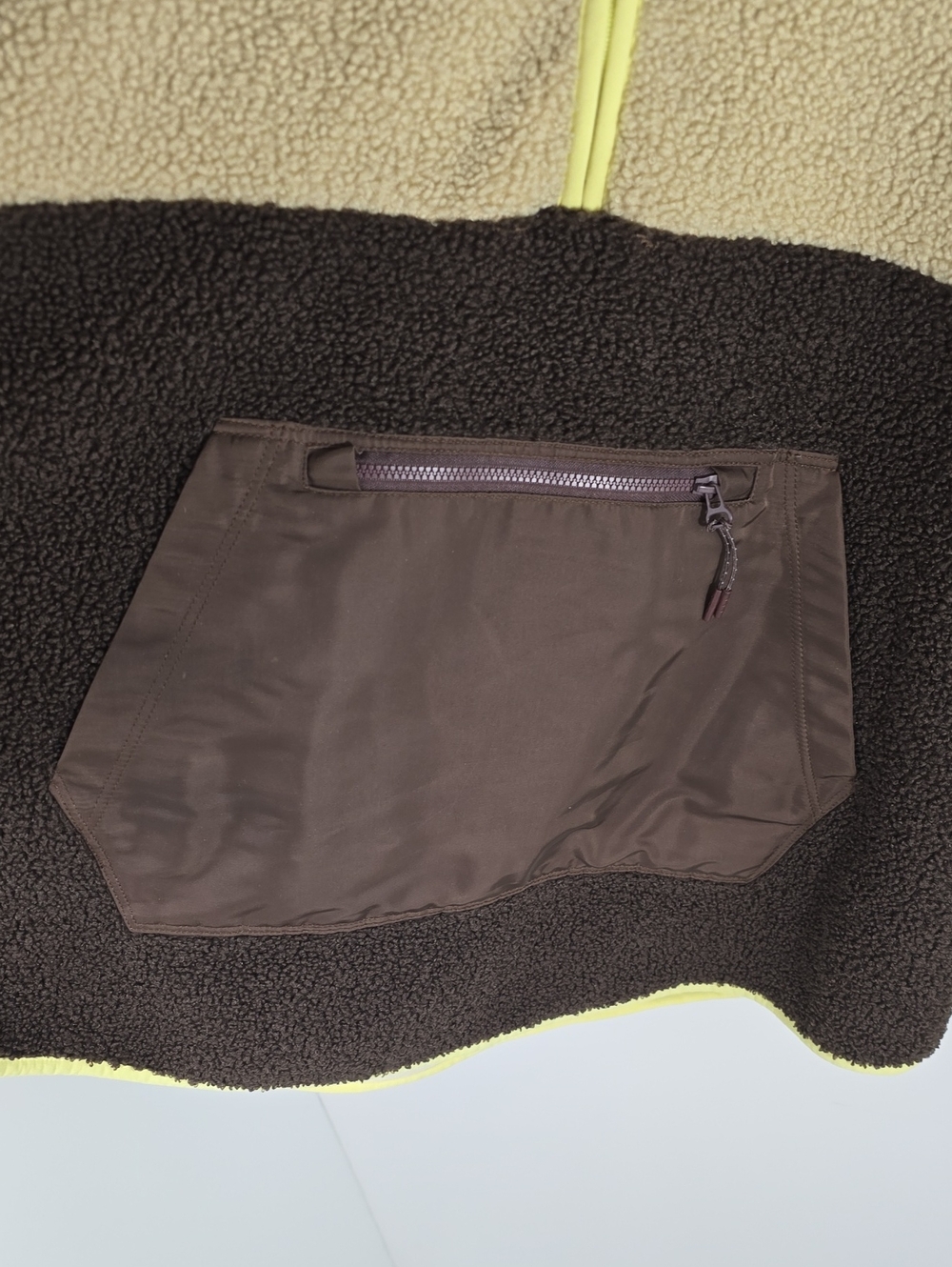 {Tnuck Sport} Brown Fleece Cady Quarter Zip - SIZE XS - Picture 9 of 16